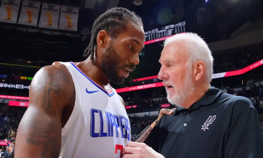 Spurs’ Gregg Popovich takes mic to chastise fans for booing Kawhi Leonard

